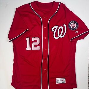 Authentic Washington nationals game worn jersey